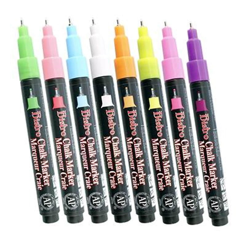 Uchida of America Extra Fine Tip Bistro Chalk Marker Set, Multiple 4 Pack - Image 2
